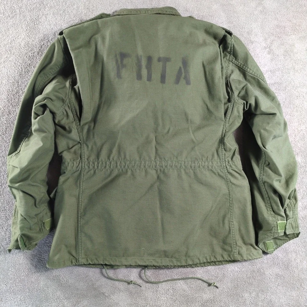 Vintage US Military Field Jacket‎ Mens Med Reg Olive Drab OG-107 Without Liner - Picture 2 of 11